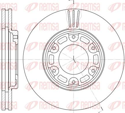 Remsa 6634.10 - Brake Disc autospares.lv