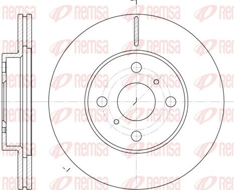 Remsa 6635.10 - Brake Disc autospares.lv