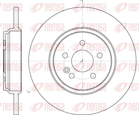 Remsa 6631.00 - Brake Disc autospares.lv