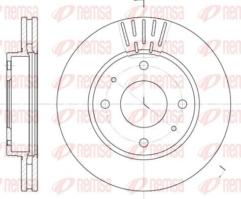 Remsa 6633.10 - Brake Disc autospares.lv