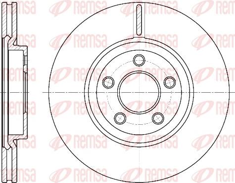 Remsa 6637.10 - Brake Disc autospares.lv