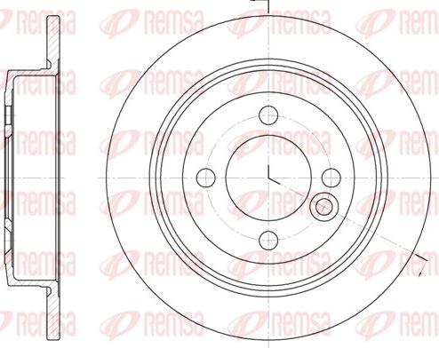 Remsa 6629.00 - Brake Disc autospares.lv