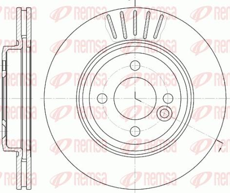 Remsa 6624.10 - Brake Disc autospares.lv