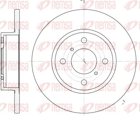 Remsa 6621.00 - Brake Disc autospares.lv