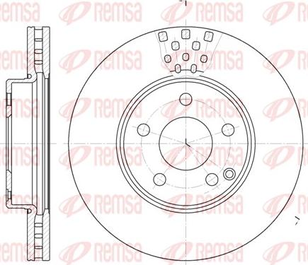 Remsa 6676.10 - Brake Disc autospares.lv