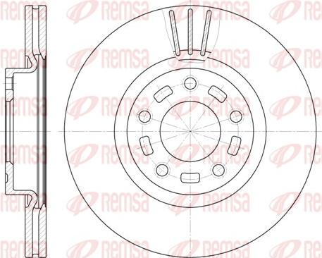 Remsa 6672.10 - Brake Disc autospares.lv