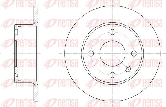 Remsa 6095.00 - Brake Disc autospares.lv