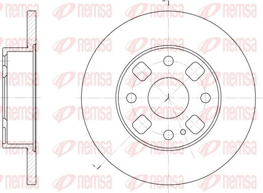 Remsa 6054.00 - Brake Disc autospares.lv