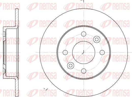 Remsa 6066.00 - Brake Disc autospares.lv