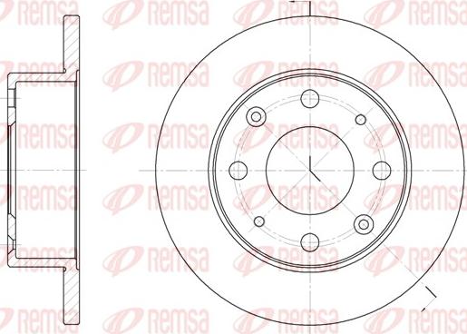 Remsa 6015.00 - Brake Disc autospares.lv