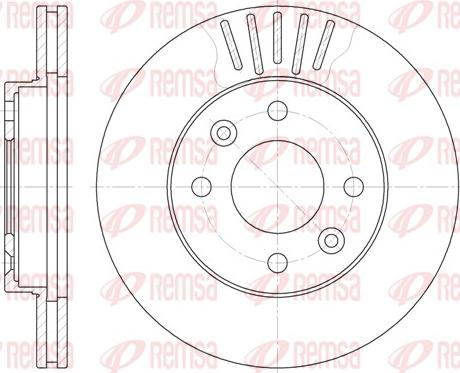 Remsa 6080.10 - Brake Disc autospares.lv