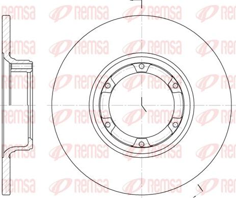 Remsa 6033.00 - Brake Disc autospares.lv