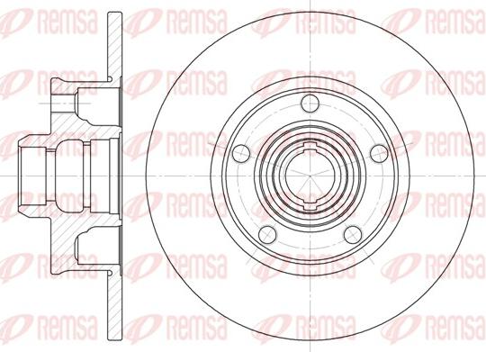 Remsa 6025.00 - Brake Disc autospares.lv