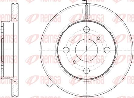 Remsa 6026.10 - Brake Disc autospares.lv