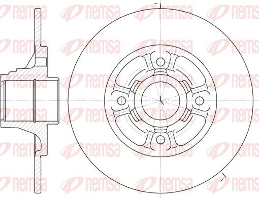 Remsa 6073.00 - Brake Disc autospares.lv