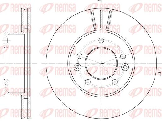 Remsa 61996.10 - Brake Disc autospares.lv