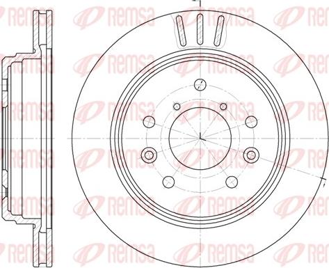 Remsa 61998.10 - Brake Disc autospares.lv