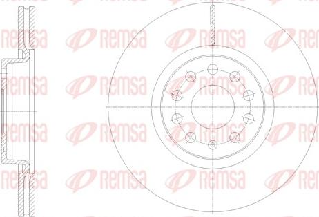 Remsa 61902.10 - Brake Disc autospares.lv