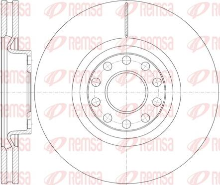 Remsa 61987.10 - Brake Disc autospares.lv