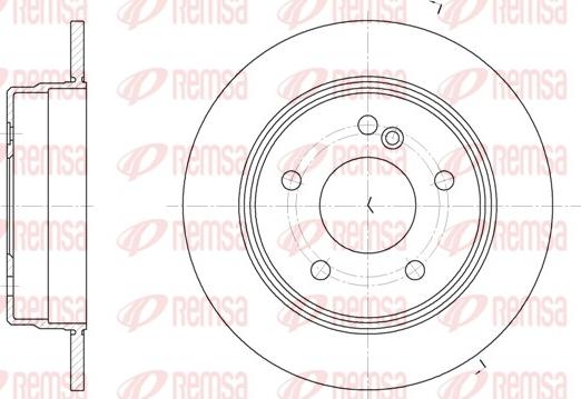 Remsa 6193.00 - Brake Disc autospares.lv