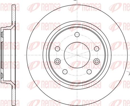 Remsa 61937.00 - Brake Disc autospares.lv