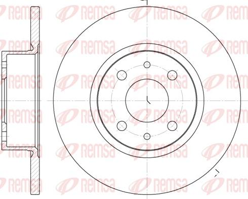 Remsa 6192.00 - Brake Disc autospares.lv