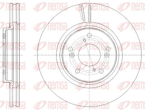 Remsa 61977.10 - Brake Disc autospares.lv