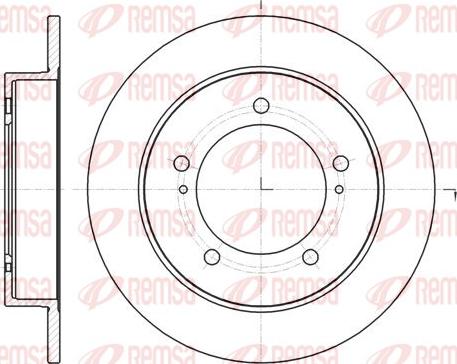 Remsa 61490.00 - Brake Disc autospares.lv