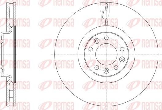 Remsa 61498.10 - Brake Disc autospares.lv