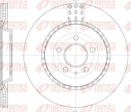 Remsa 61492.10 - Brake Disc autospares.lv