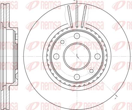 Remsa 6144.10 - Brake Disc autospares.lv