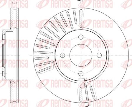 Remsa 61467.10 - Brake Disc autospares.lv