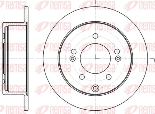 Remsa 61401.00 - Brake Disc autospares.lv