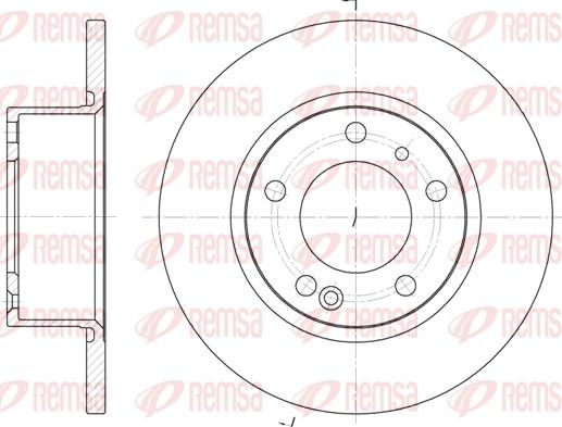 Remsa 6141.00 - Brake Disc autospares.lv