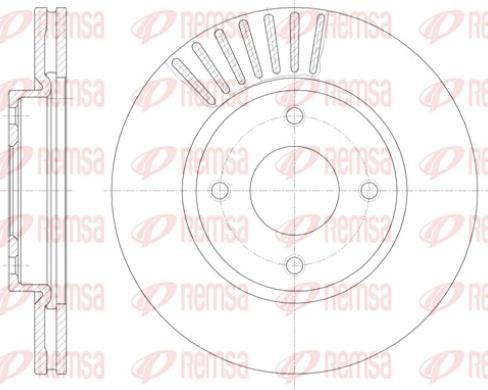 Remsa 61410.10 - Brake Disc autospares.lv