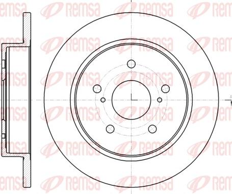 Remsa 61480.00 - Brake Disc autospares.lv