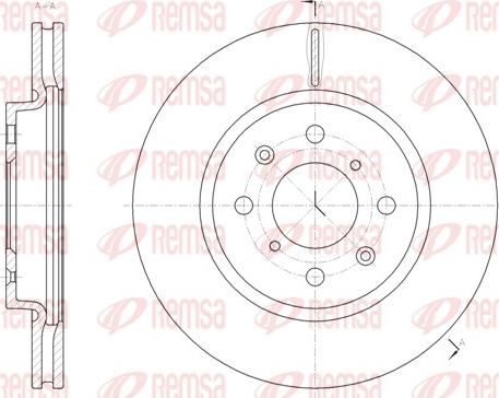 Remsa 61481.10 - Brake Disc autospares.lv