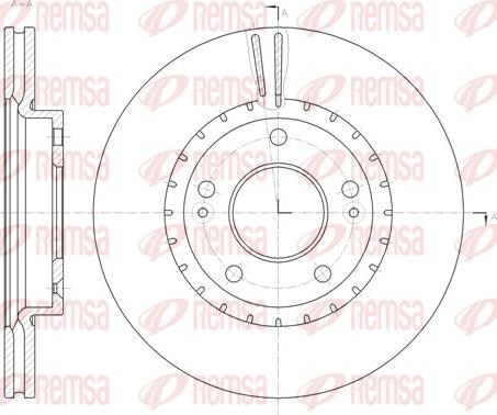 Remsa 61434.10 - Brake Disc autospares.lv