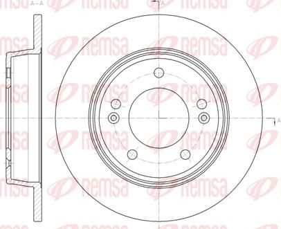 Remsa 61435.00 - Brake Disc autospares.lv