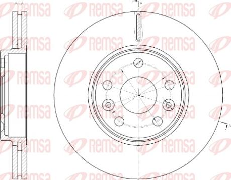 Remsa 61430.10 - Brake Disc autospares.lv