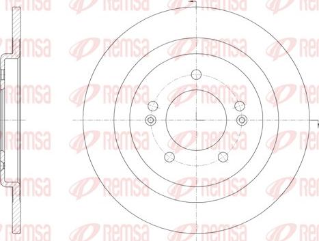 Remsa 61438.00 - Brake Disc autospares.lv