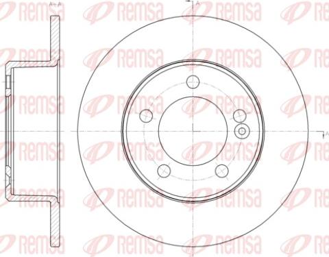 Remsa 61433.00 - Brake Disc autospares.lv