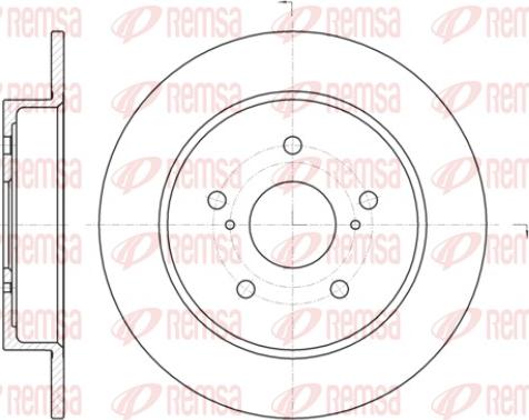 Remsa 61425.00 - Brake Disc autospares.lv