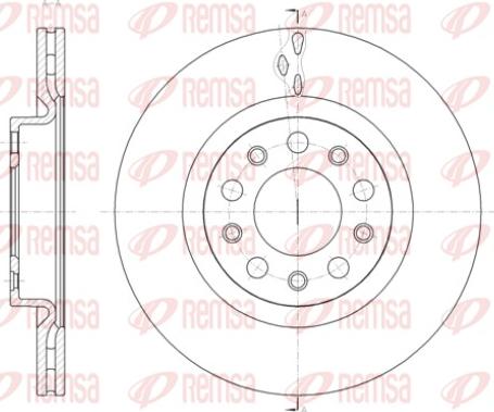 Remsa 61428.10 - Brake Disc autospares.lv