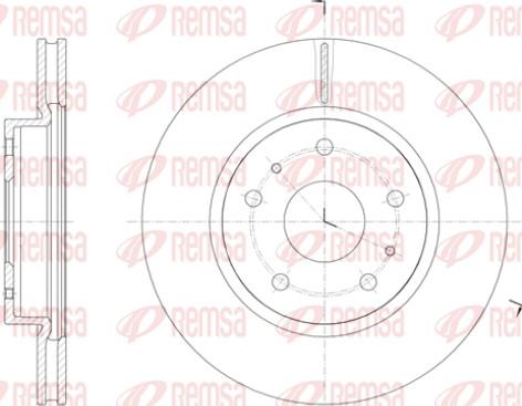 Remsa 61423.10 - Brake Disc autospares.lv