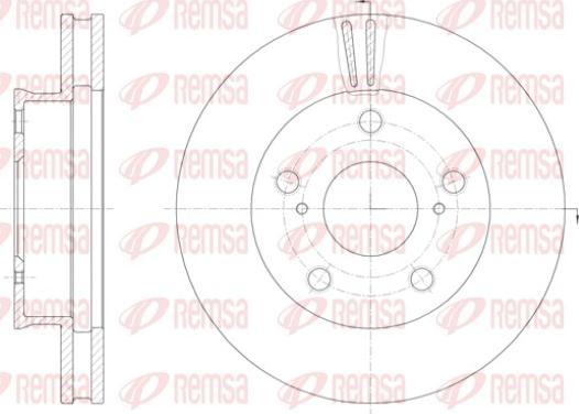 Remsa 61422.10 - Brake Disc autospares.lv