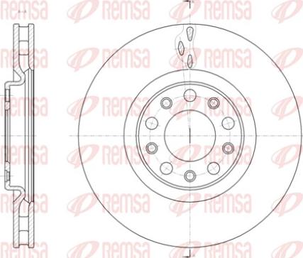 Remsa 61427.10 - Brake Disc autospares.lv