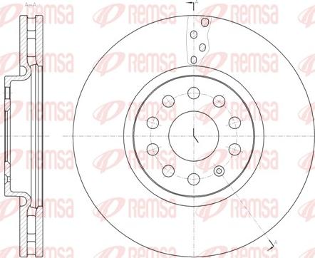 Remsa 61479.10 - Brake Disc autospares.lv