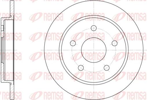 Remsa 6147.00 - Brake Disc autospares.lv