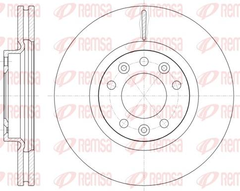 Remsa 61471.10 - Brake Disc autospares.lv